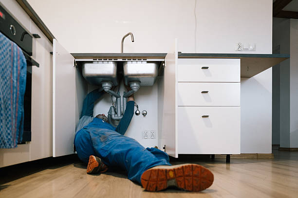 Professional Emergency Plumber technician working in Lowry, VA